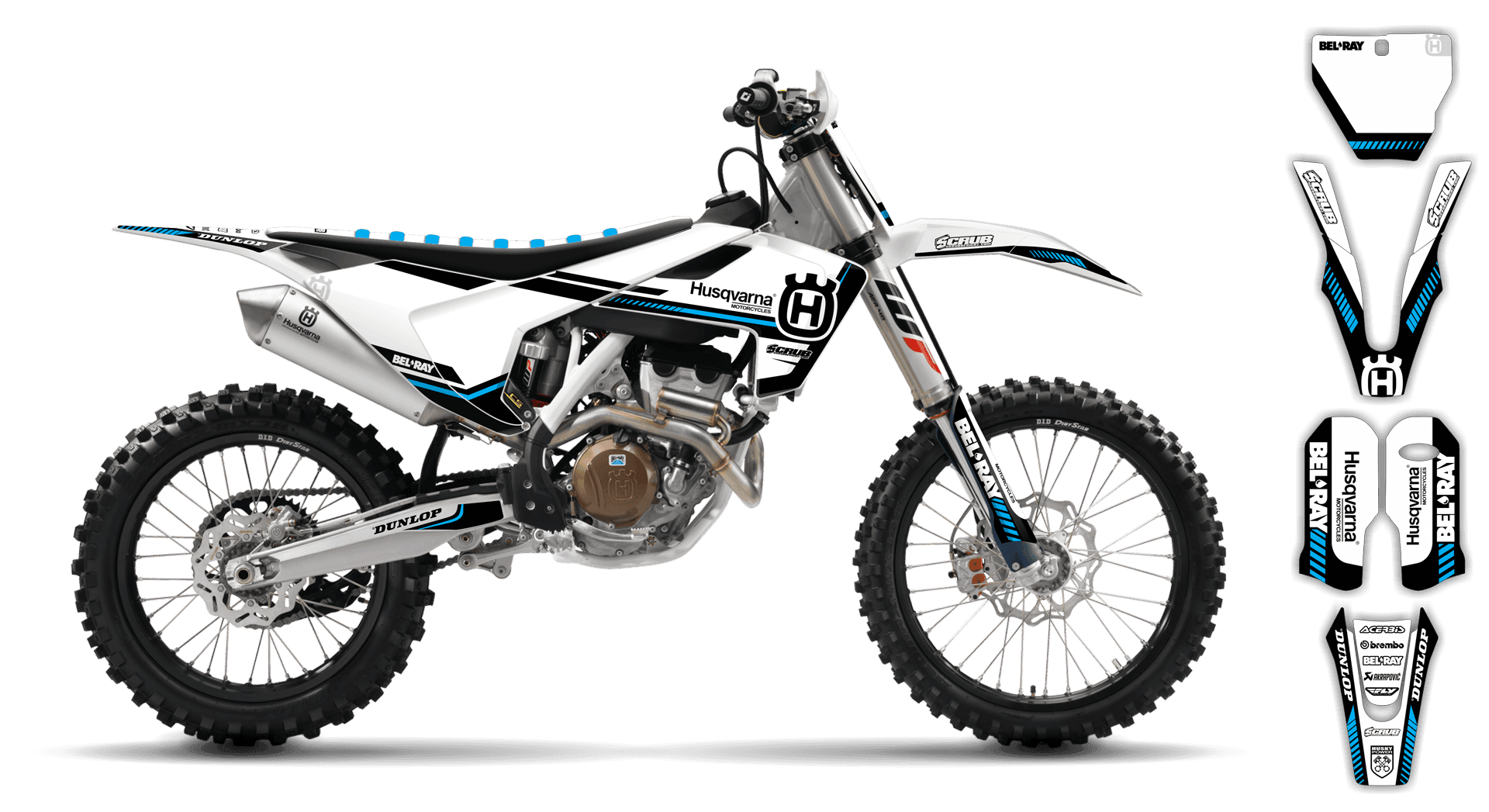 Graphics Kit - Husqvarna 14-> TX Series - TX 300 2017-2019 - H5 - R2