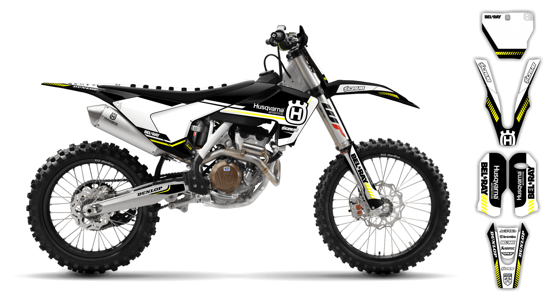 Graphics Kit - Husqvarna 14-> TX Series - TX 300 2017-2019 - H5 - R1