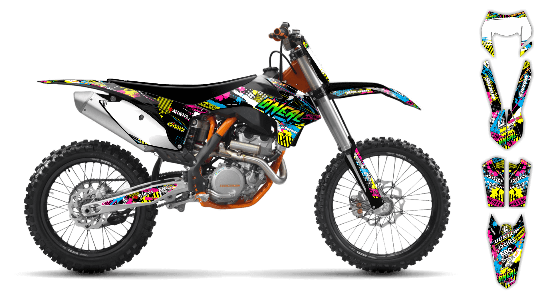 Graphics Kit - KTM - EXC EXC-F / XC-W XCF-W - 2003 - H2 - ST