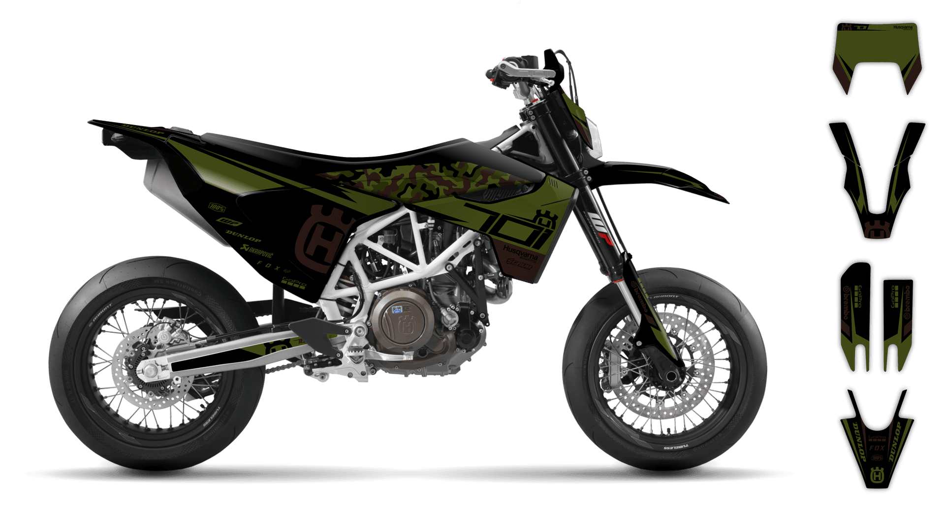 Graphics Kit - Husqvarna 14-> EN 701 - 2016-2024 - H-SE1081 - ST