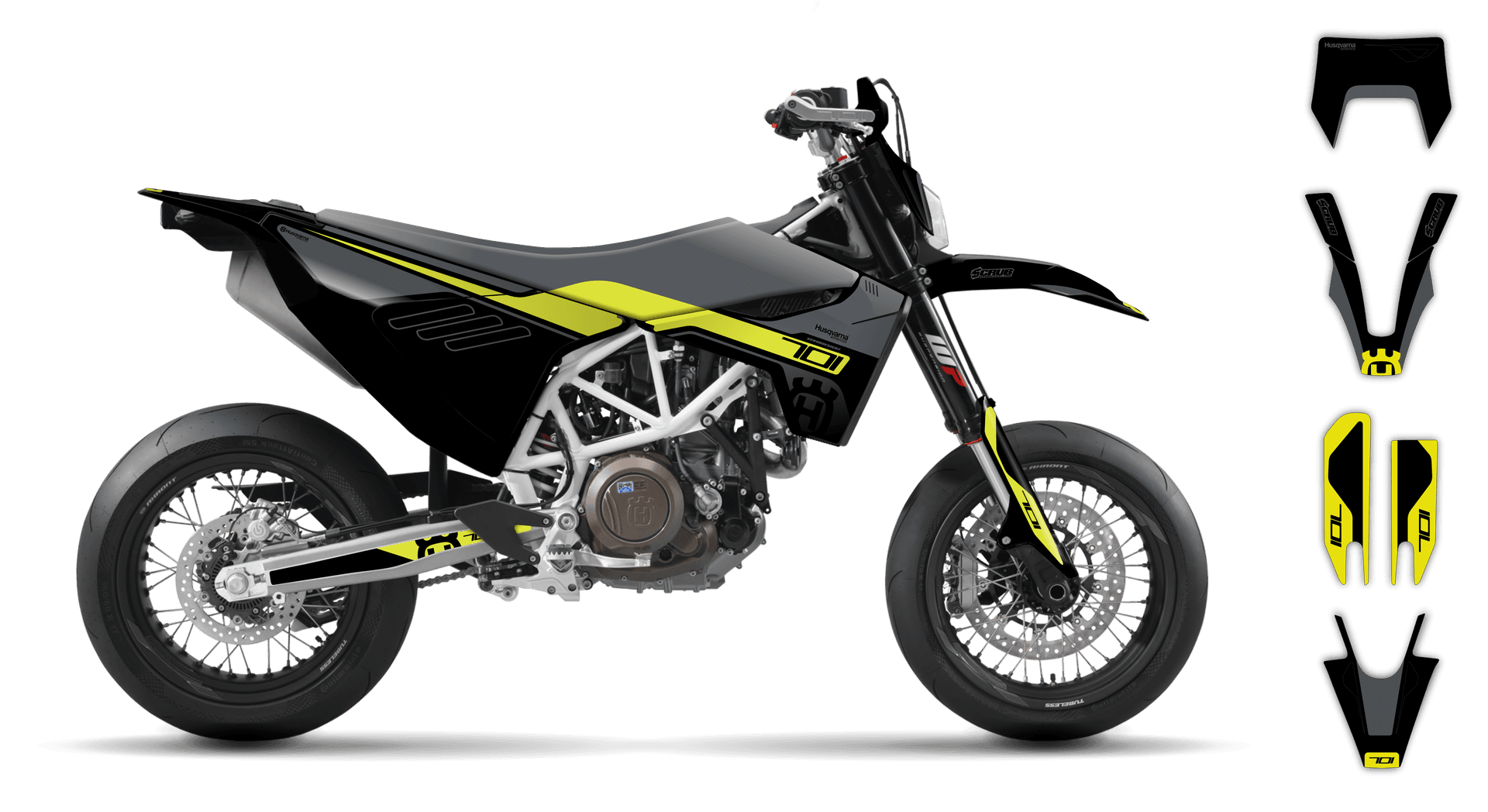 Graphics Kit - Husqvarna 14-> EN 701 - 2016-2024 - H-SE1080 - ST
