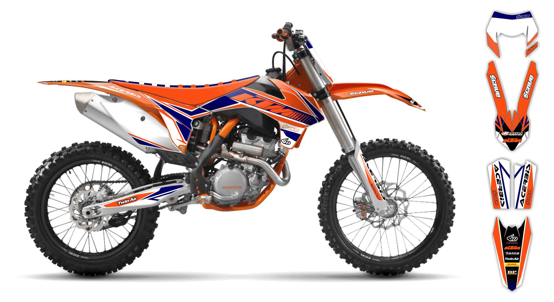 Graphics Kit - KTM - EXC EXC-F / XC-W XCF-W - 2003 - K3 - ST