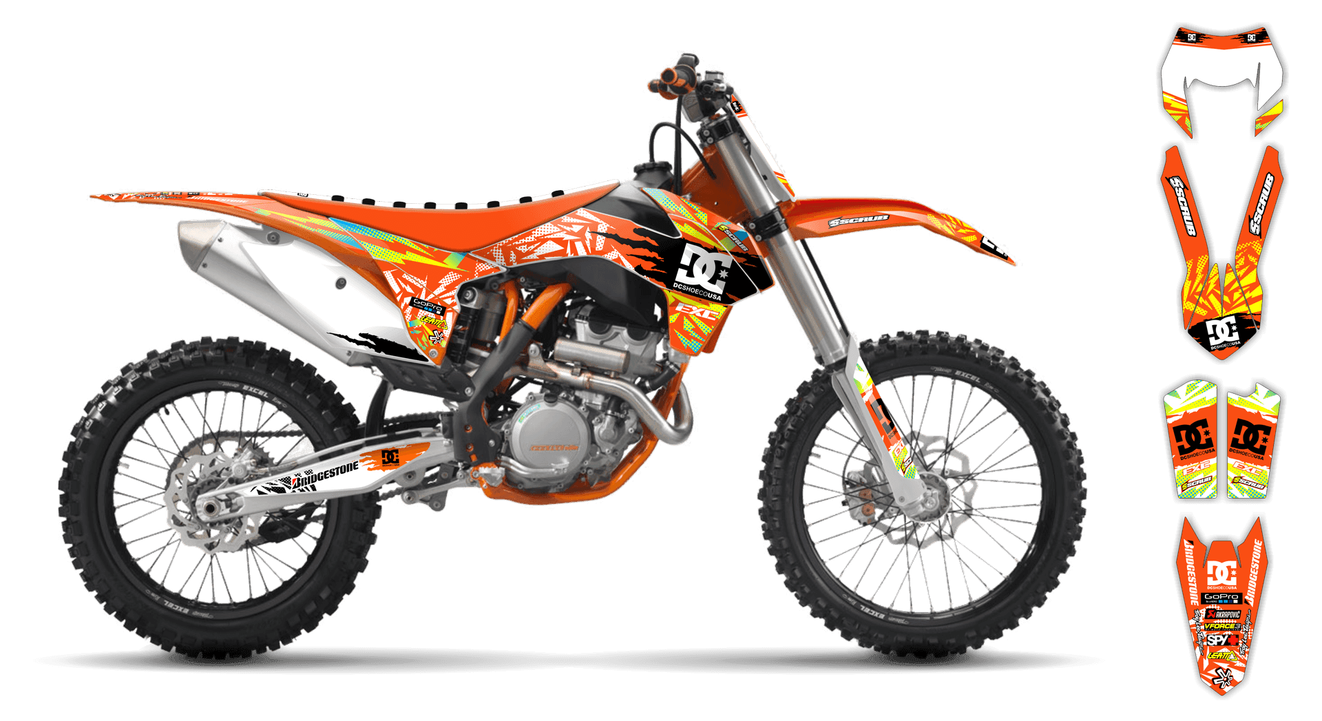 Graphics Kit - KTM - EXC EXC-F / XC-W XCF-W - 2003 - Kicker - ST
