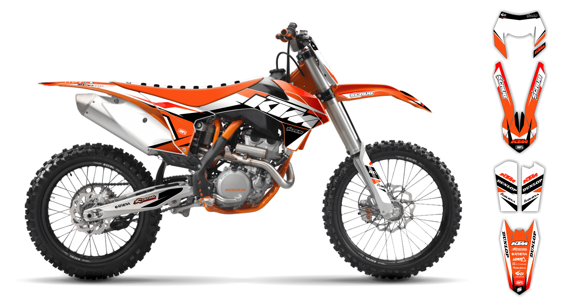 Graphics Kit - KTM - EXC EXC-F / XC-W XCF-W - 2003 - K1 - ST