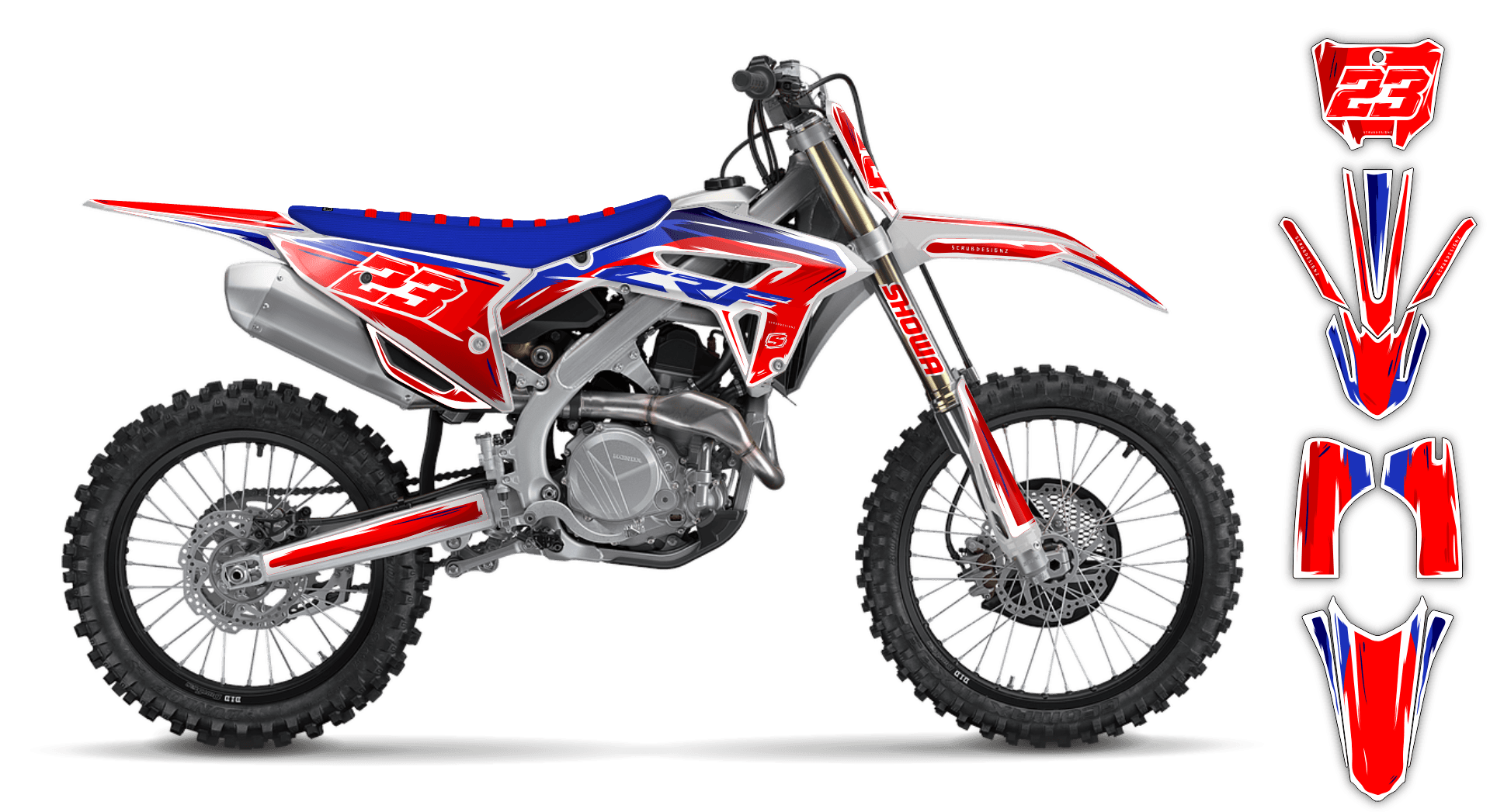 Graphics Kit - Honda - CRF 450R - 2009-2012 - Artlex - R5