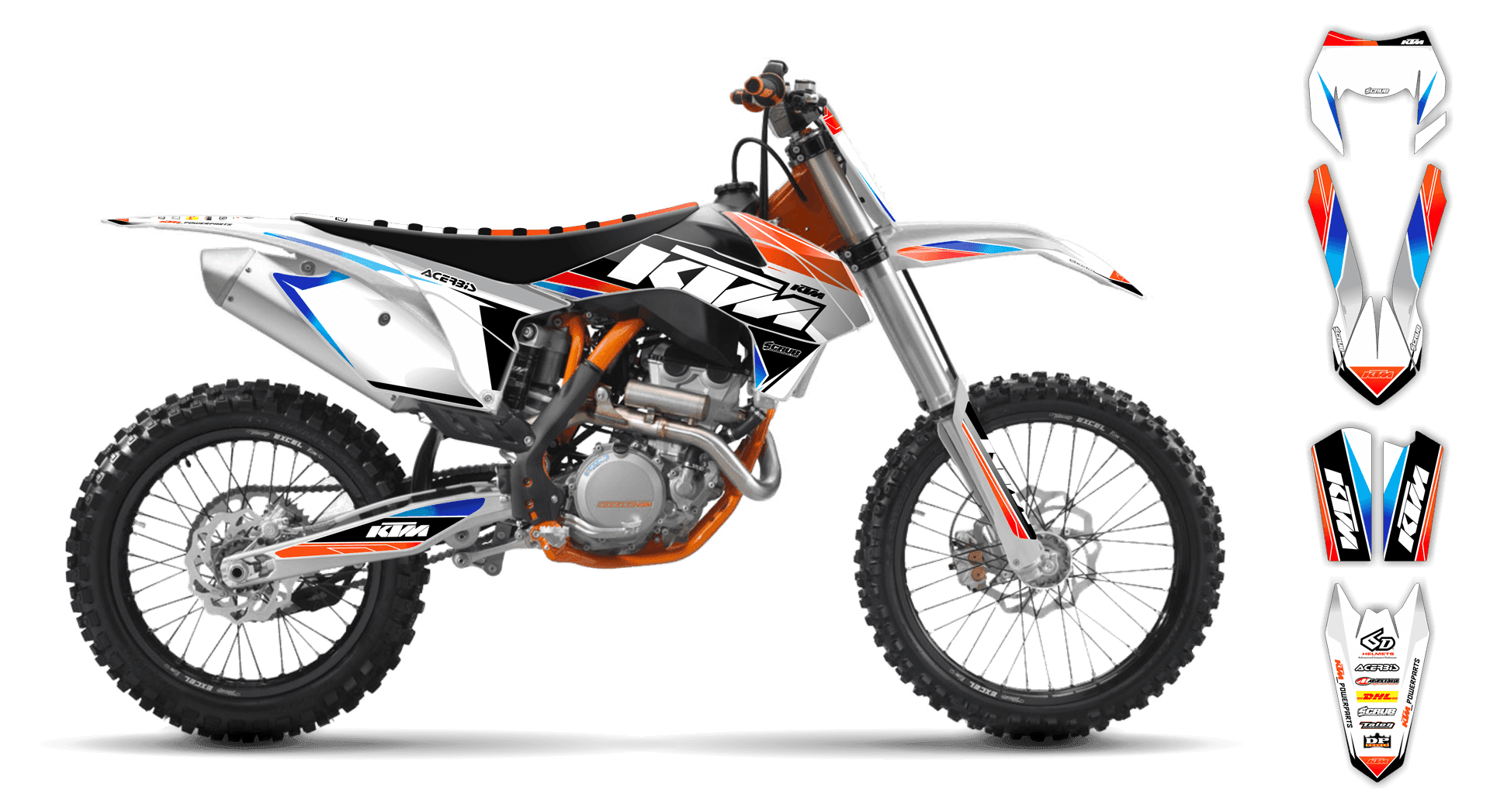 Graphics Kit - KTM - EXC EXC-F / XC-W XCF-W - 2003 - K12 - ST