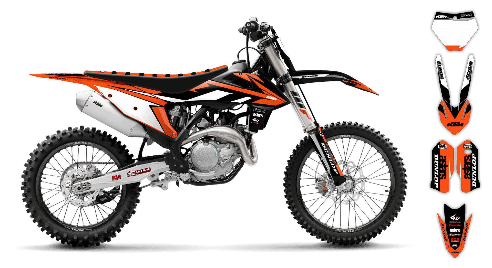 Graphics Kit - KTM - FREERIDE - 2012-2016 - K8 - ST