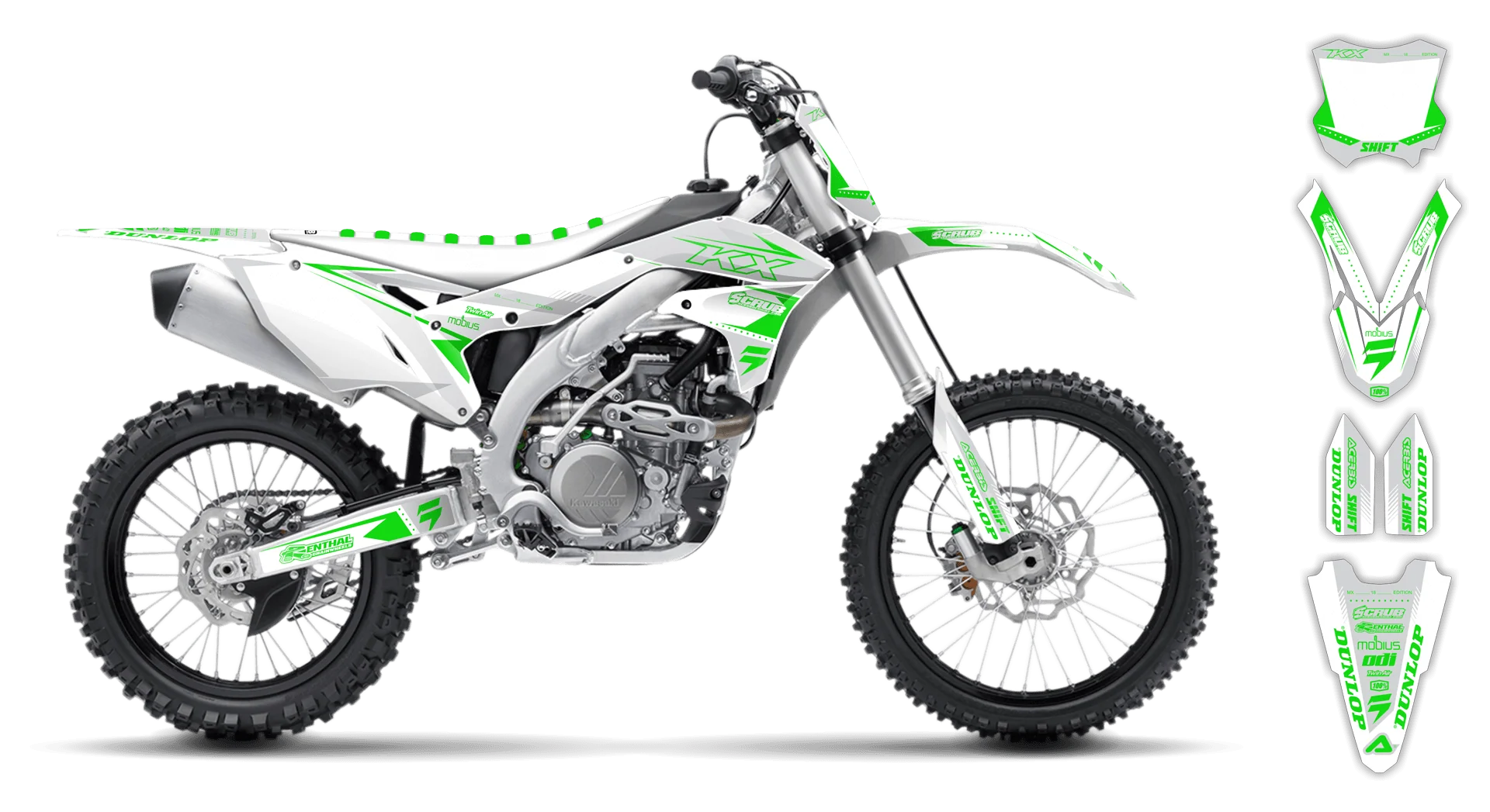 Graphics Kit - Kawasaki - KX 450F - 2016-2018 - SE1026 - LE