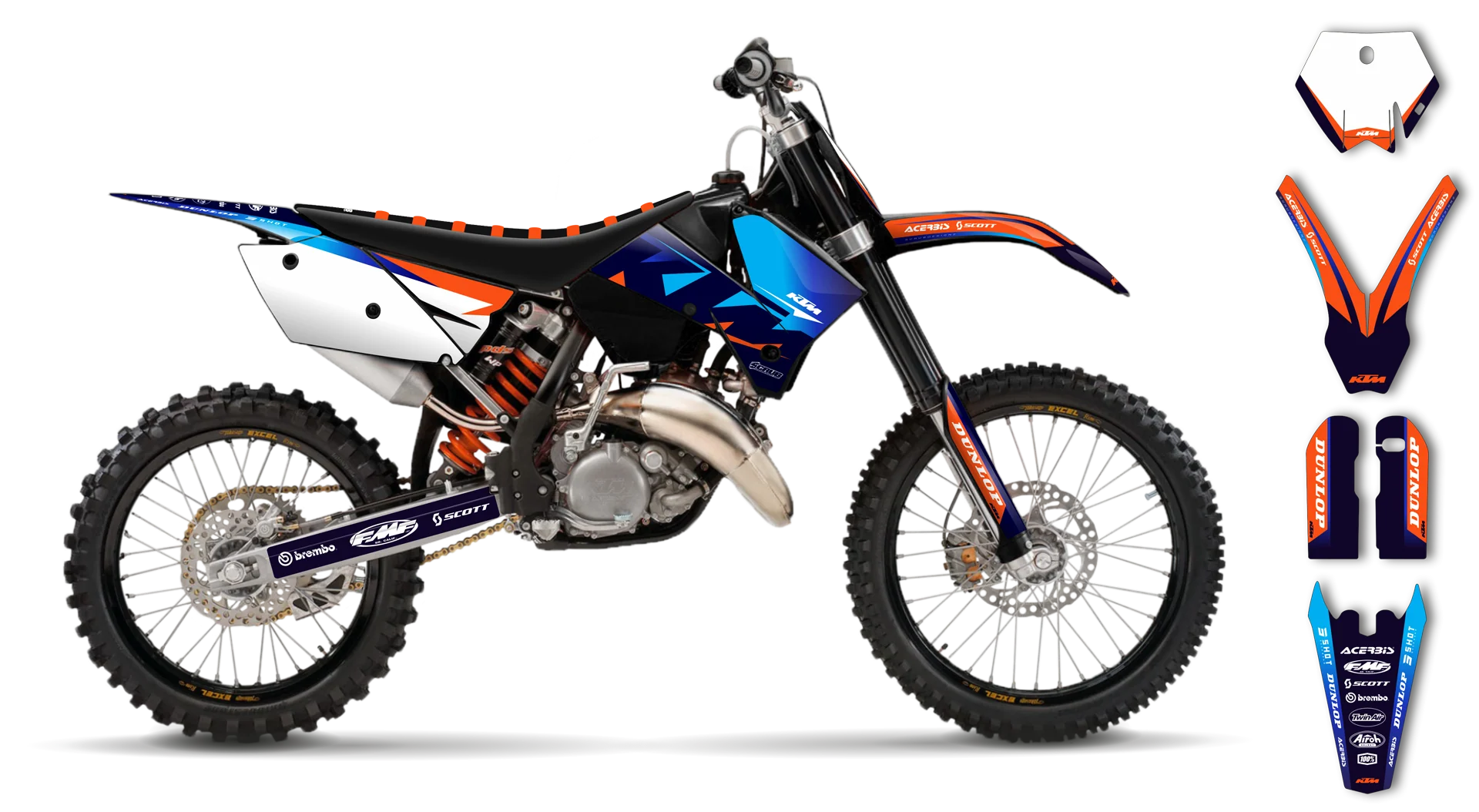 Graphics Kit - KTM - SX SX-F / XC XC-F - 2005-2006 - K19 - LE