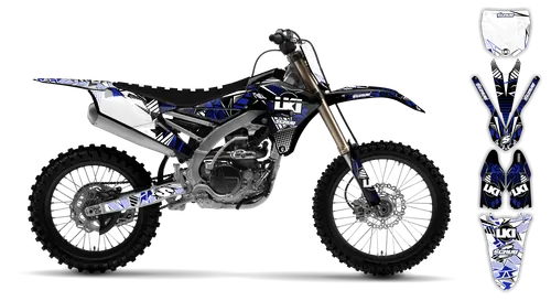 Graphics Kit - Yamaha - YZ450F - 2010-2013 - Block Pass - ST
