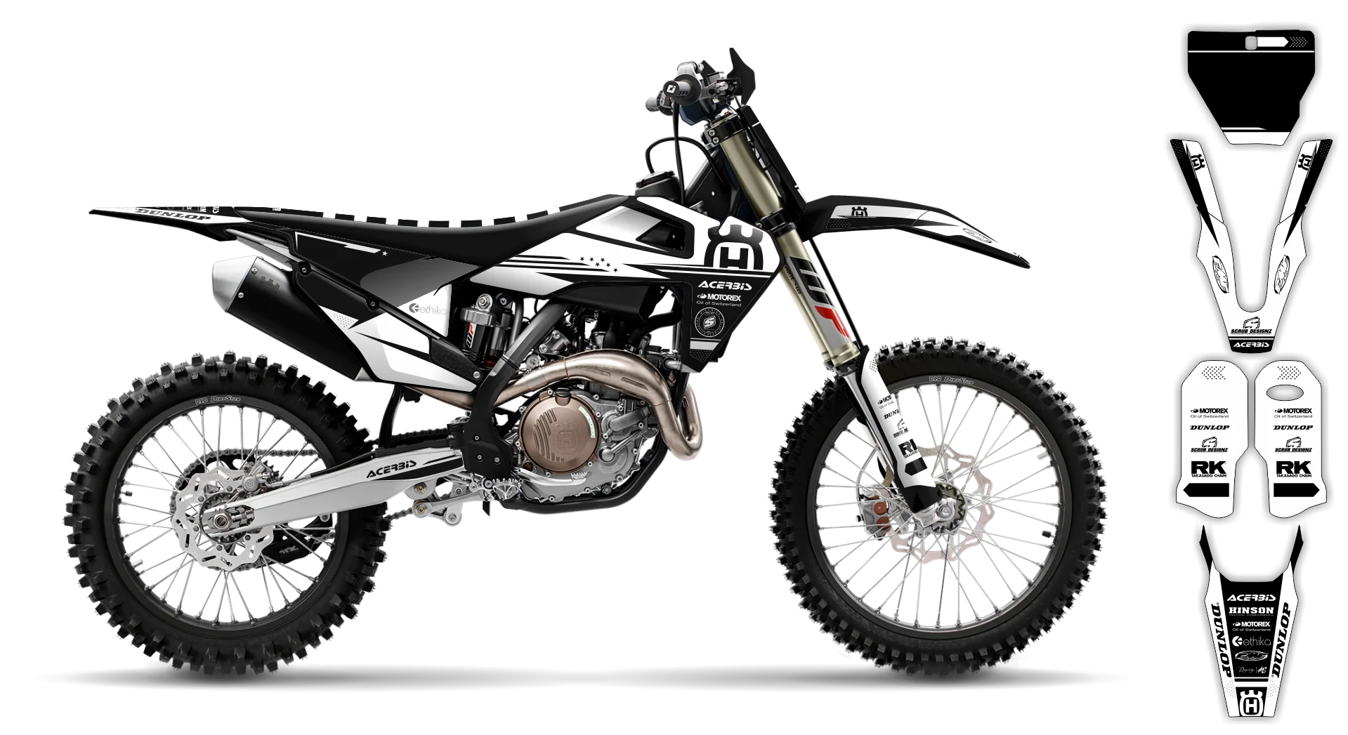 Graphics Kit - Husqvarna 14-> TC-FC-FX Series - 2019-2022 - H14 - LE