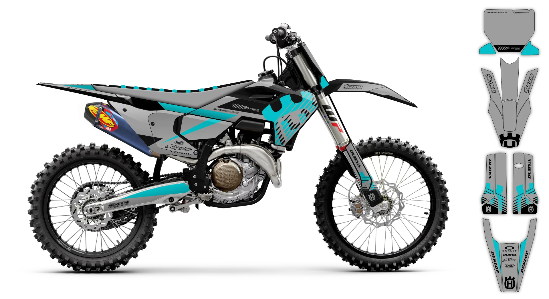 Graphics Kit - Husqvarna 14-> TC-FC-FX Series - 2023-2024 - H16 - R3