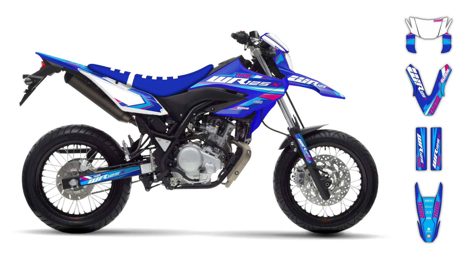 Graphics Kit - Yamaha - WR 125R - 2009-2022 - SE1023 - R2