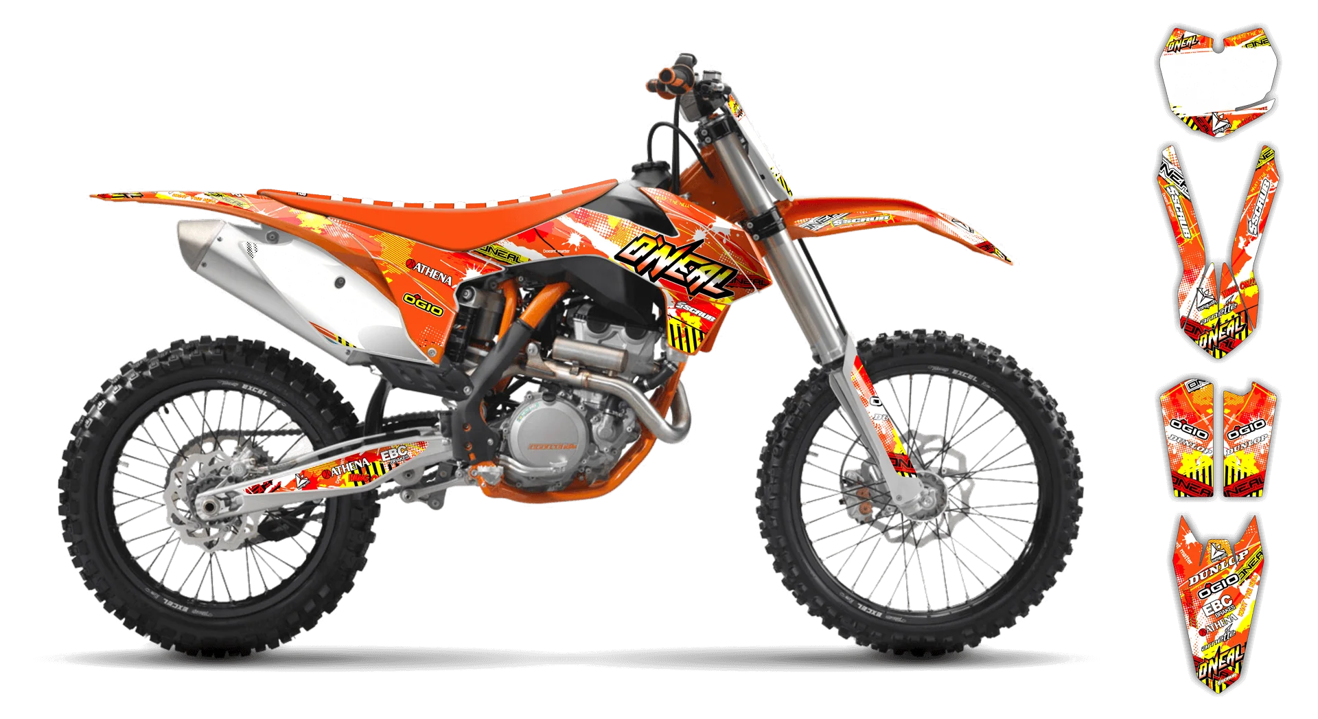 Graphics Kit - KTM - SX SX-F / XC XC-F - 1998-2000 - H2 - R1
