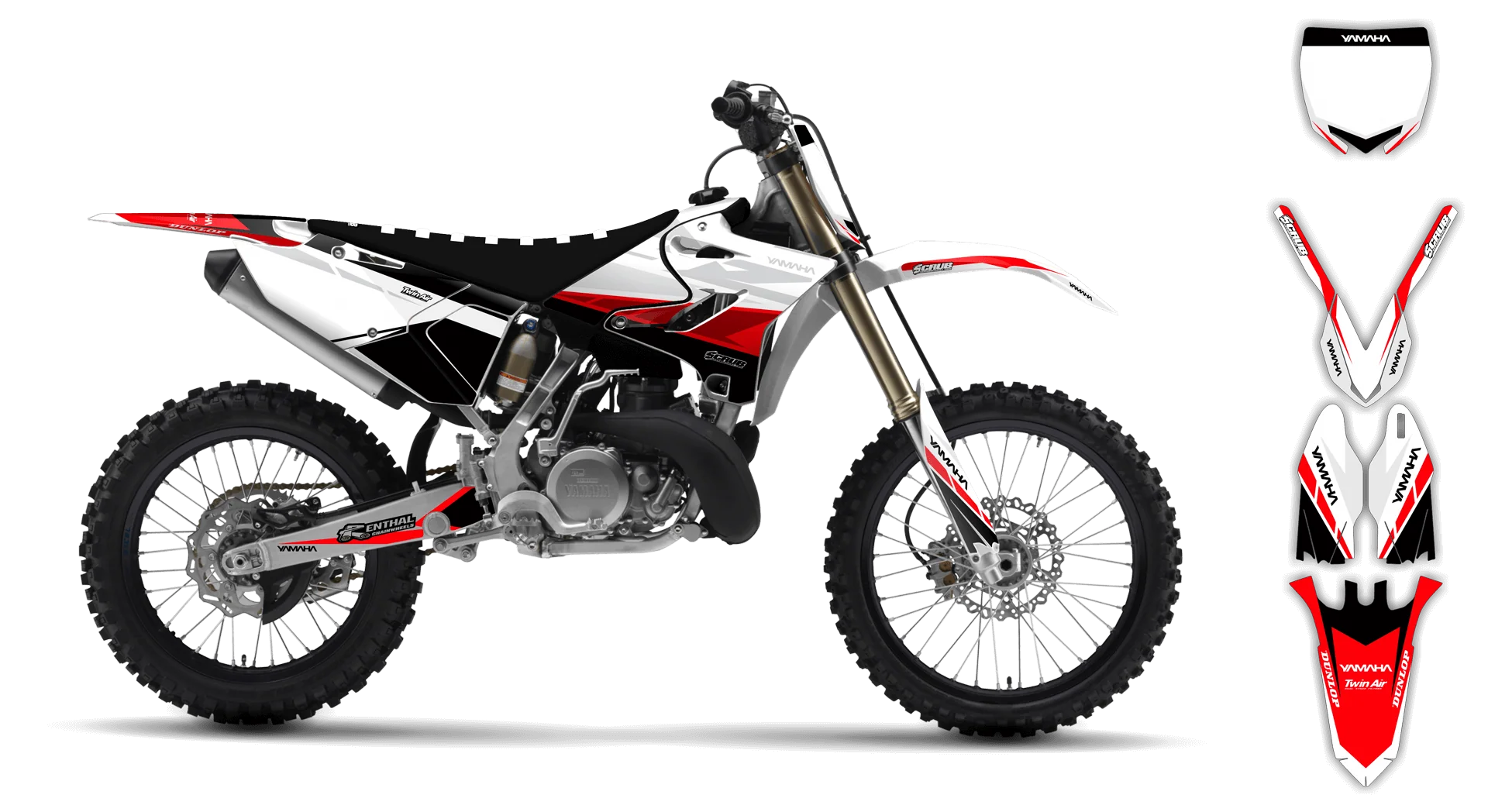 Graphics Kit - Yamaha - YZ 125-250 Revolution - 2002-2004 - Sukuba - R4