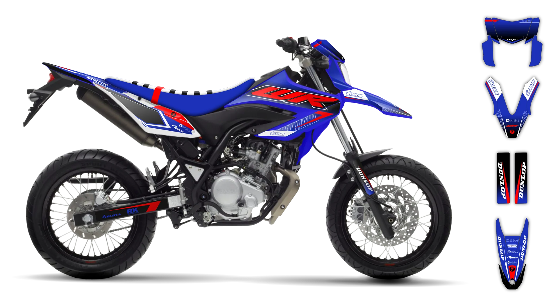 Graphics Kit - Yamaha - WR 125X - 2009-2022 - SE1086 - LE