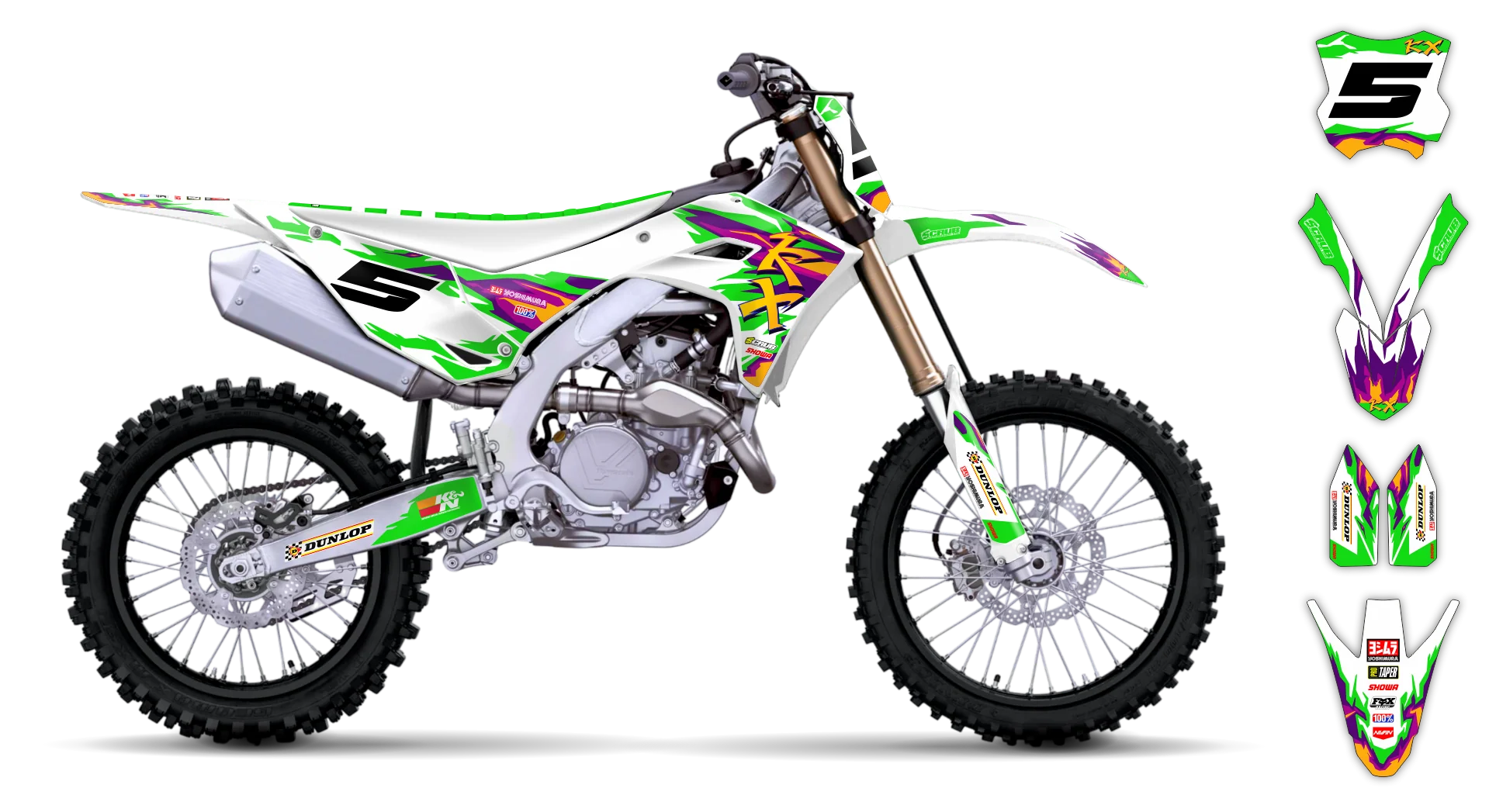 Graphics Kit - Kawasaki - KX 450F - 2024-2025 - Alto-G - R2