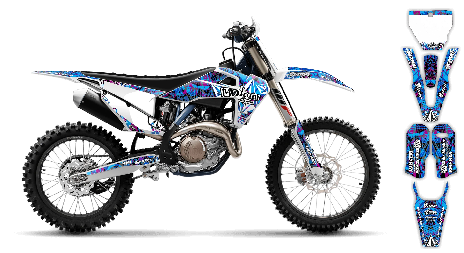 Graphics Kit - Husqvarna 14-> FS Series - 2023-2024 - Volcom - LE