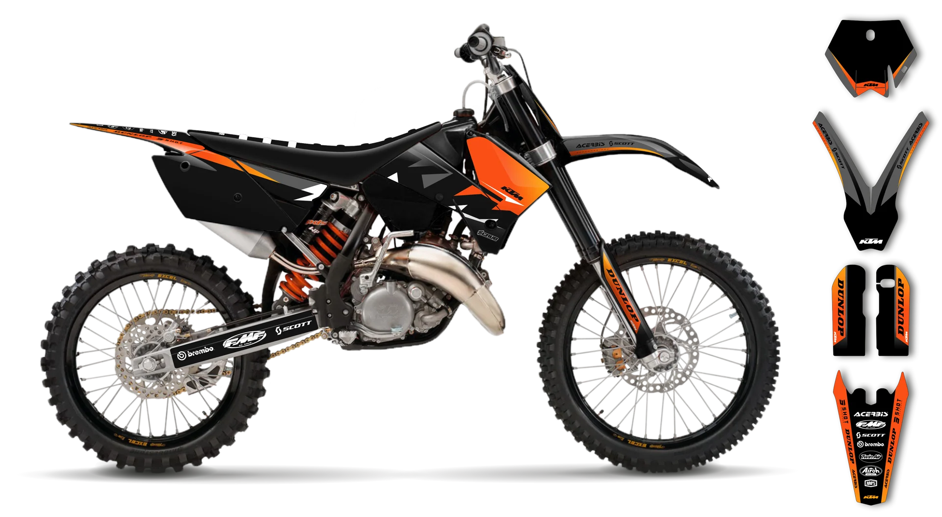Graphics Kit - KTM - SX SX-F / XC XC-F - 2005-2006 - K19 - R2