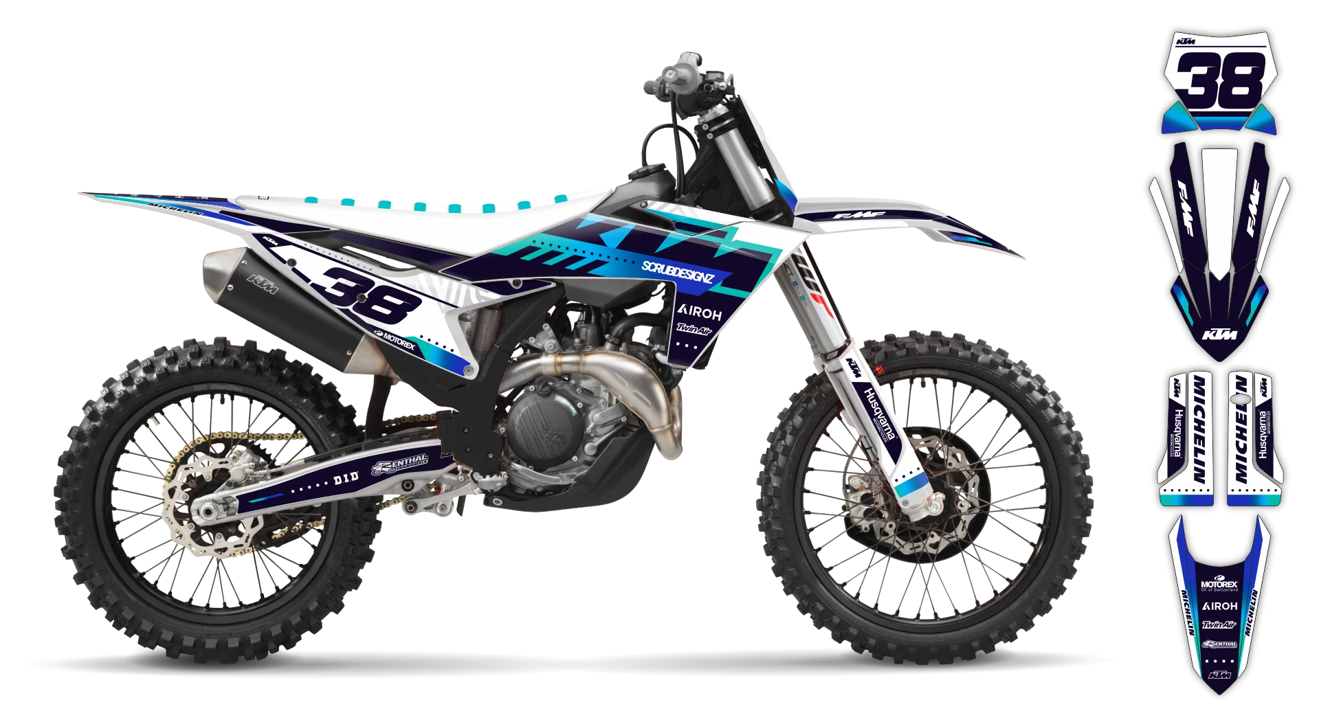 Graphics Kit - KTM - SX SX-F / XC XC-F - 2025 - Slide - R1