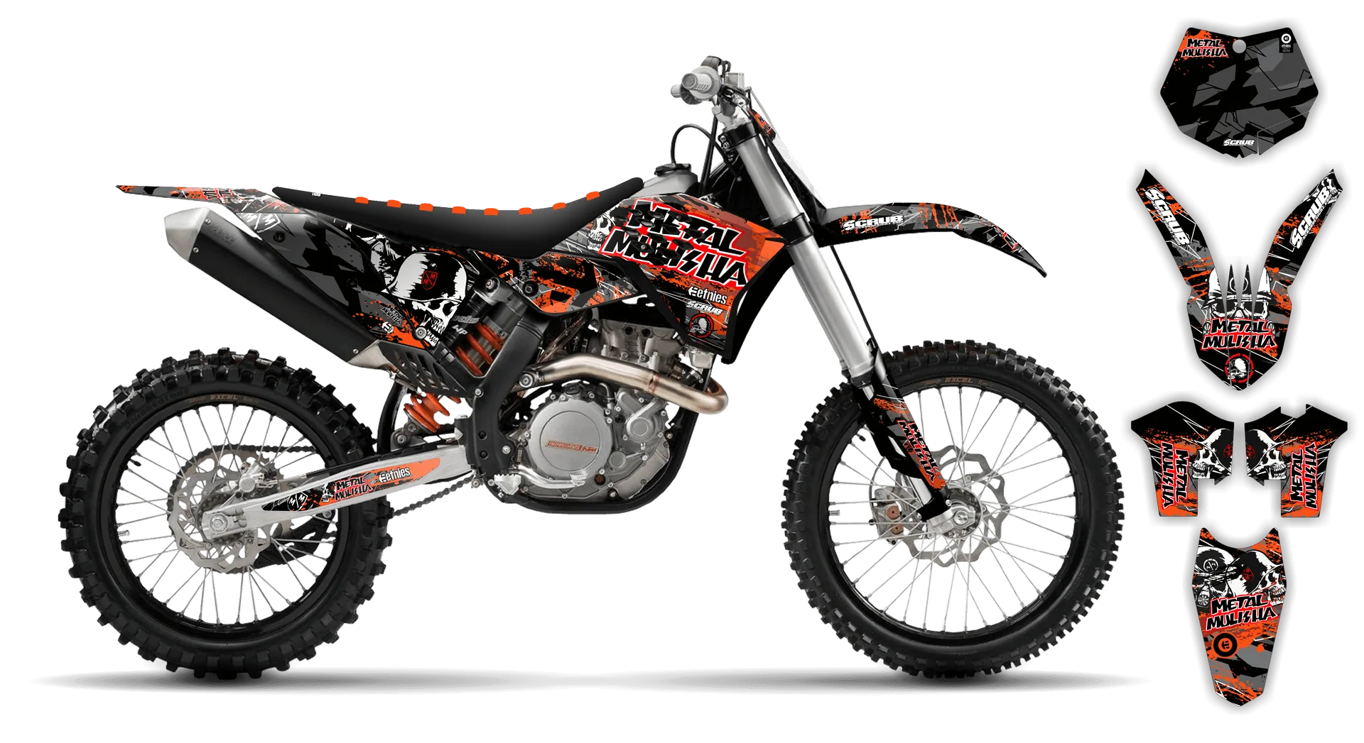 Graphics Kit - KTM - SX SX-F / XC XC-F - 2007-2010 - Em Em - LE