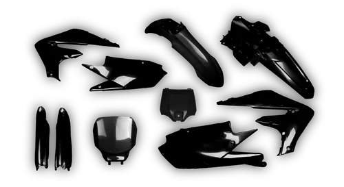 Plastics Kit - Yamaha - YZ450F - 2018-2022 - Full Kit - Black Restyle