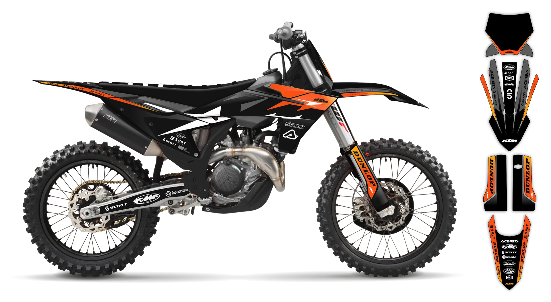 Graphics Kit - KTM - SX SX-F / XC XC-F - 2023-2024 - K19 - R2