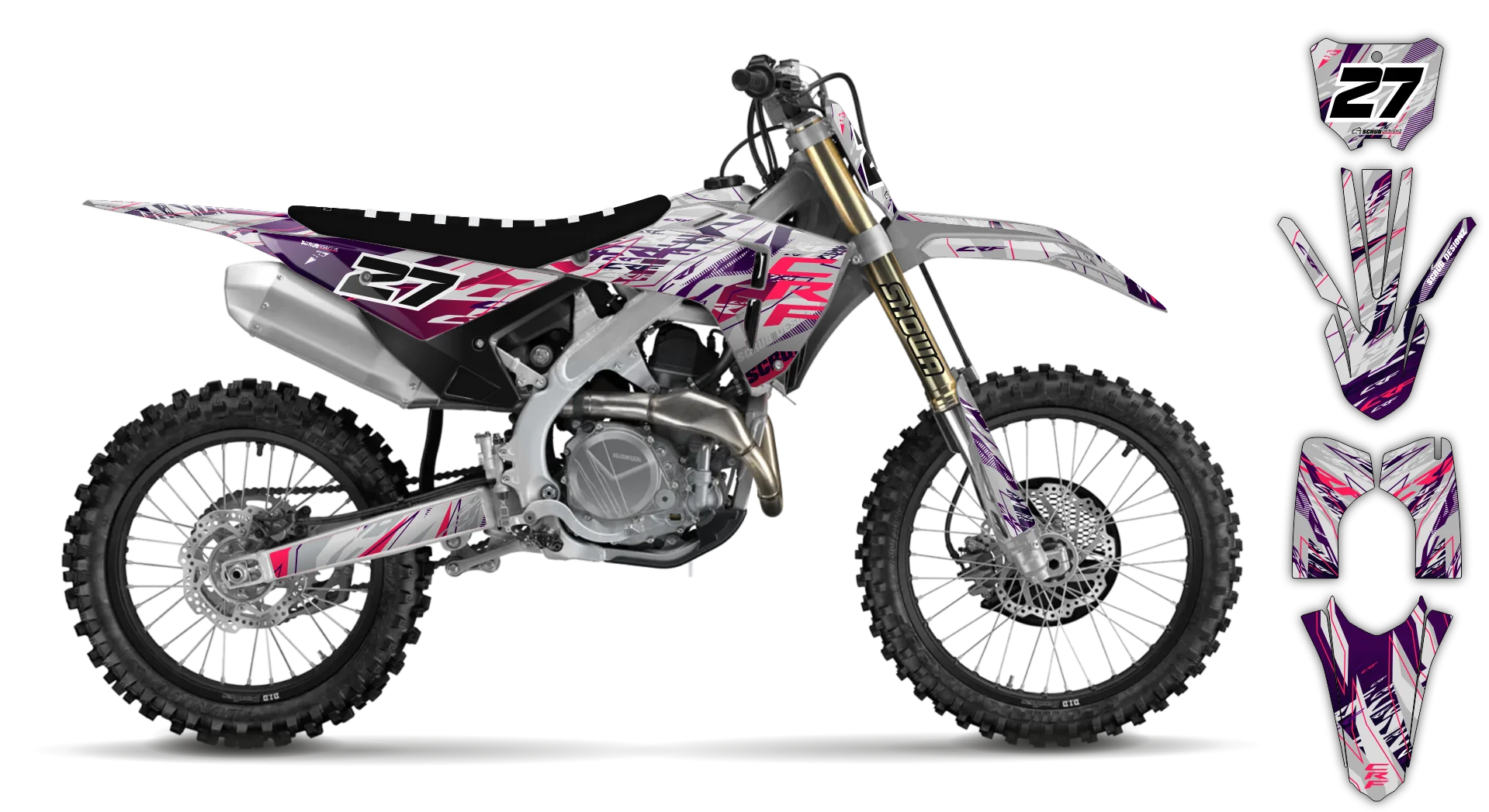 Graphics Kit - Honda - CRF 250R - 2010-2013 - Slasher - R5