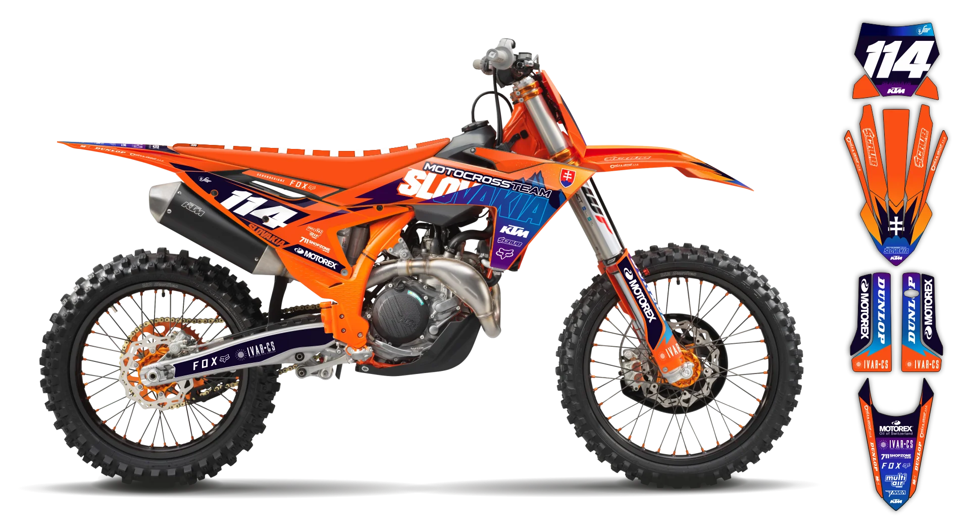 Graphics Kit - KTM - SX SX-F / XC XC-F - 2025 - SVK - R1