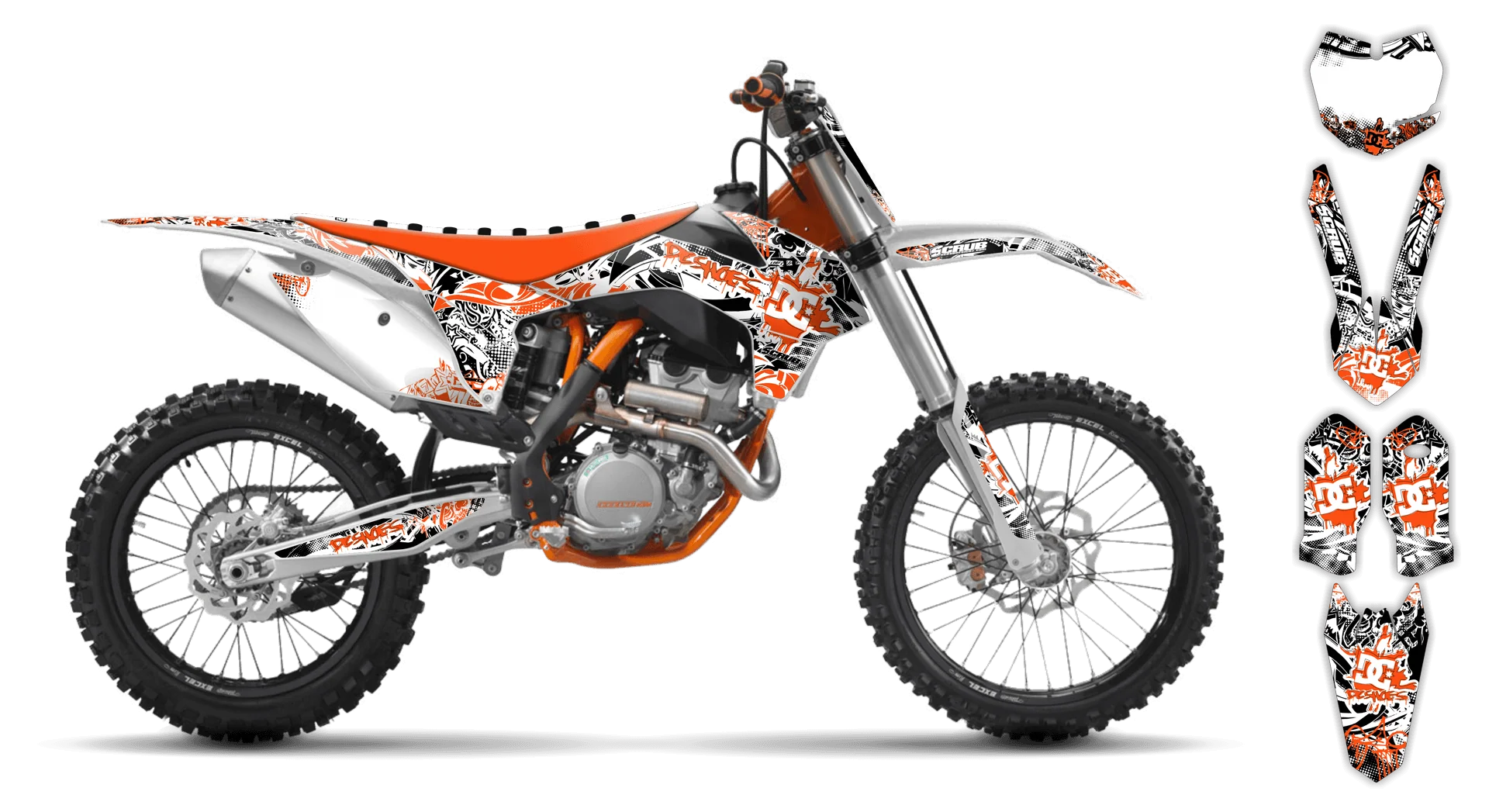 Graphics Kit - KTM - SX SX-F / XC XC-F - 2015 - Attack - LE