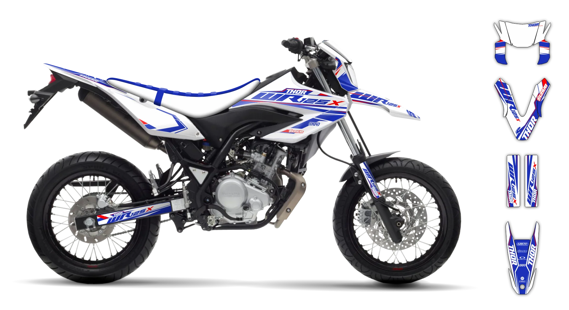 Graphics Kit - Yamaha - WR 125R - 2009-2022 - SE1023 - R1