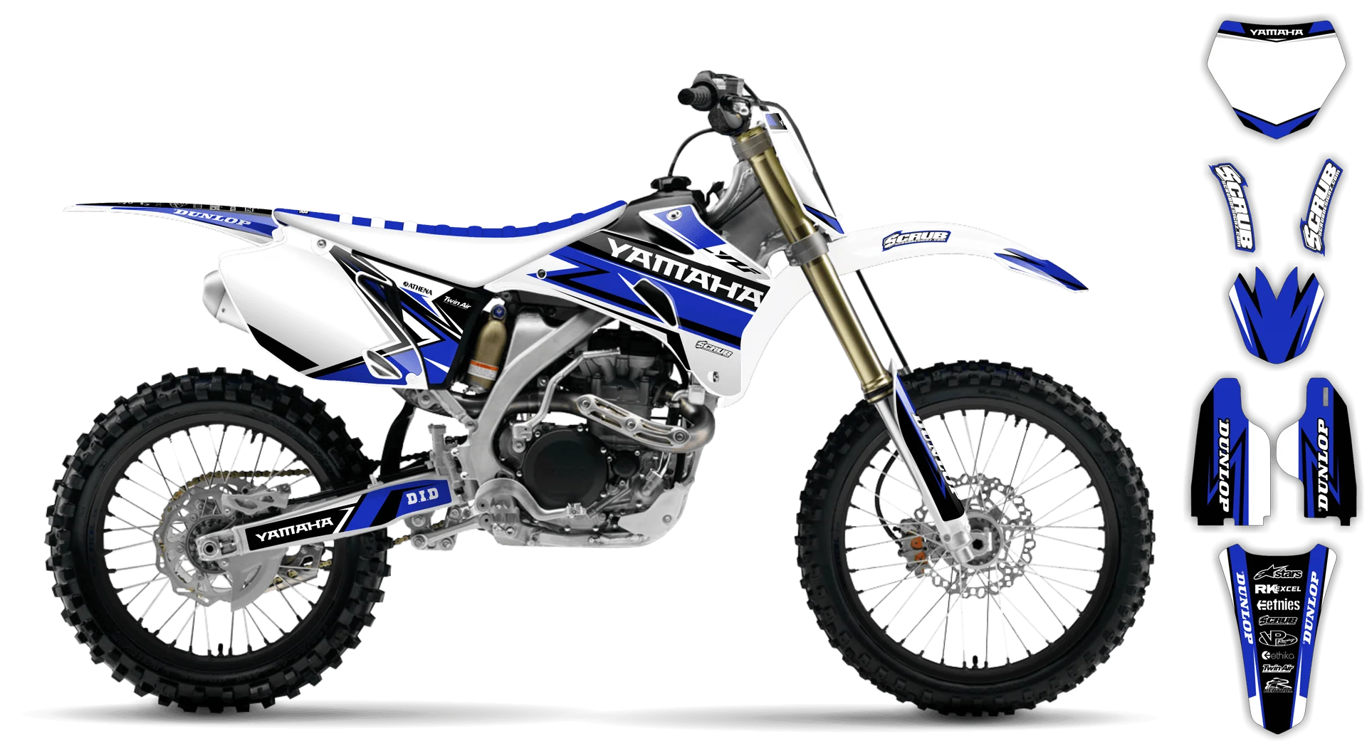 Graphics Kit - Yamaha - YZ250F - 2008-2009 - Evolution - R2