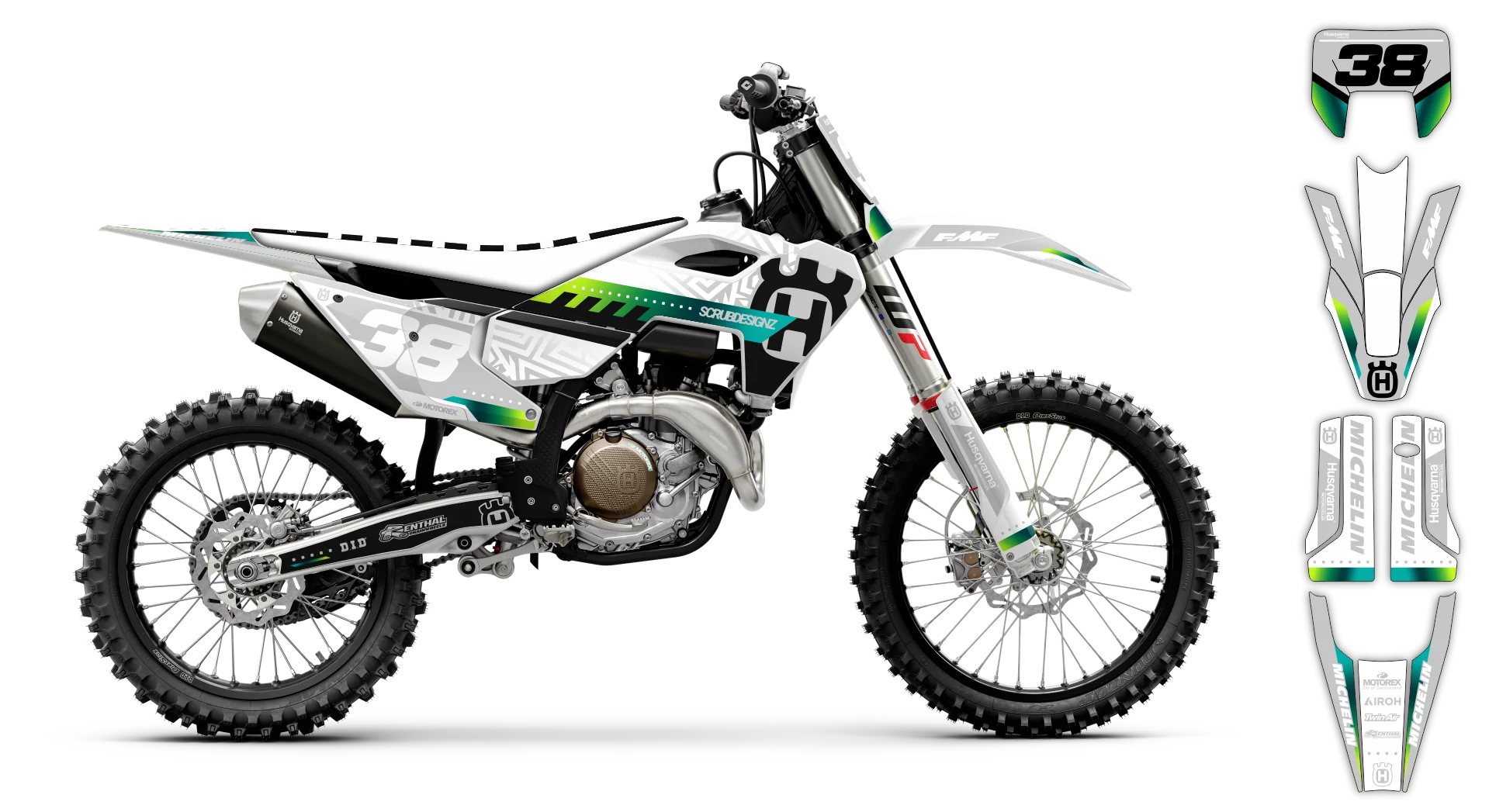 Graphics Kit - Husqvarna 14-> TE-FE Series - 2016 - Slide - LE