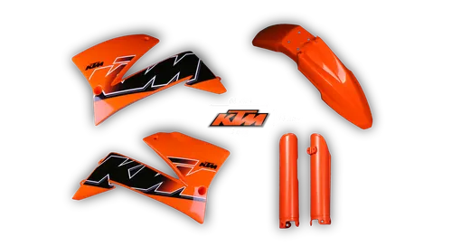 Plastics Kit - KTM - LC4 625-660 SMC - 2005-2008 - Full Kit - Orange Replica 2