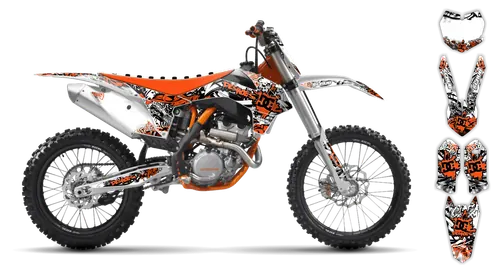 Graphics Kit - KTM - SX SX-F / XC XC-F - 1998-2000 - Attack - ST