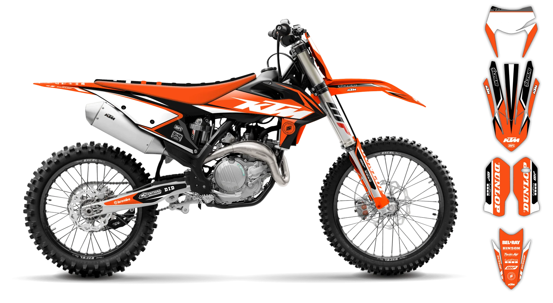 Graphics Kit - KTM - EXC EXC-F / XC-W XCF-W - 2012-2013 - K17 - LE