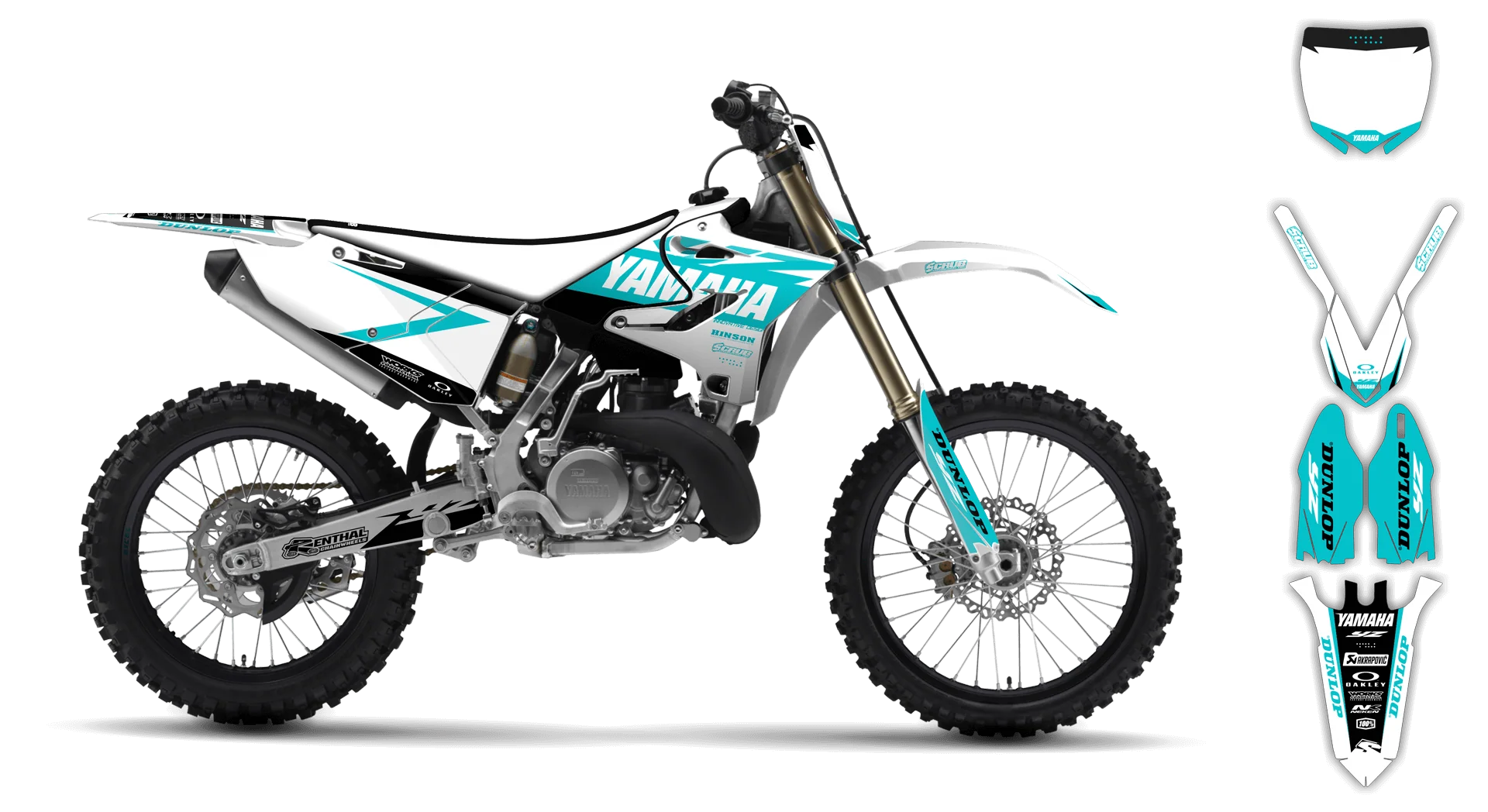 Graphics Kit - Yamaha - YZ 125-250 Revolution - 2005-2007 - Corgis - R1