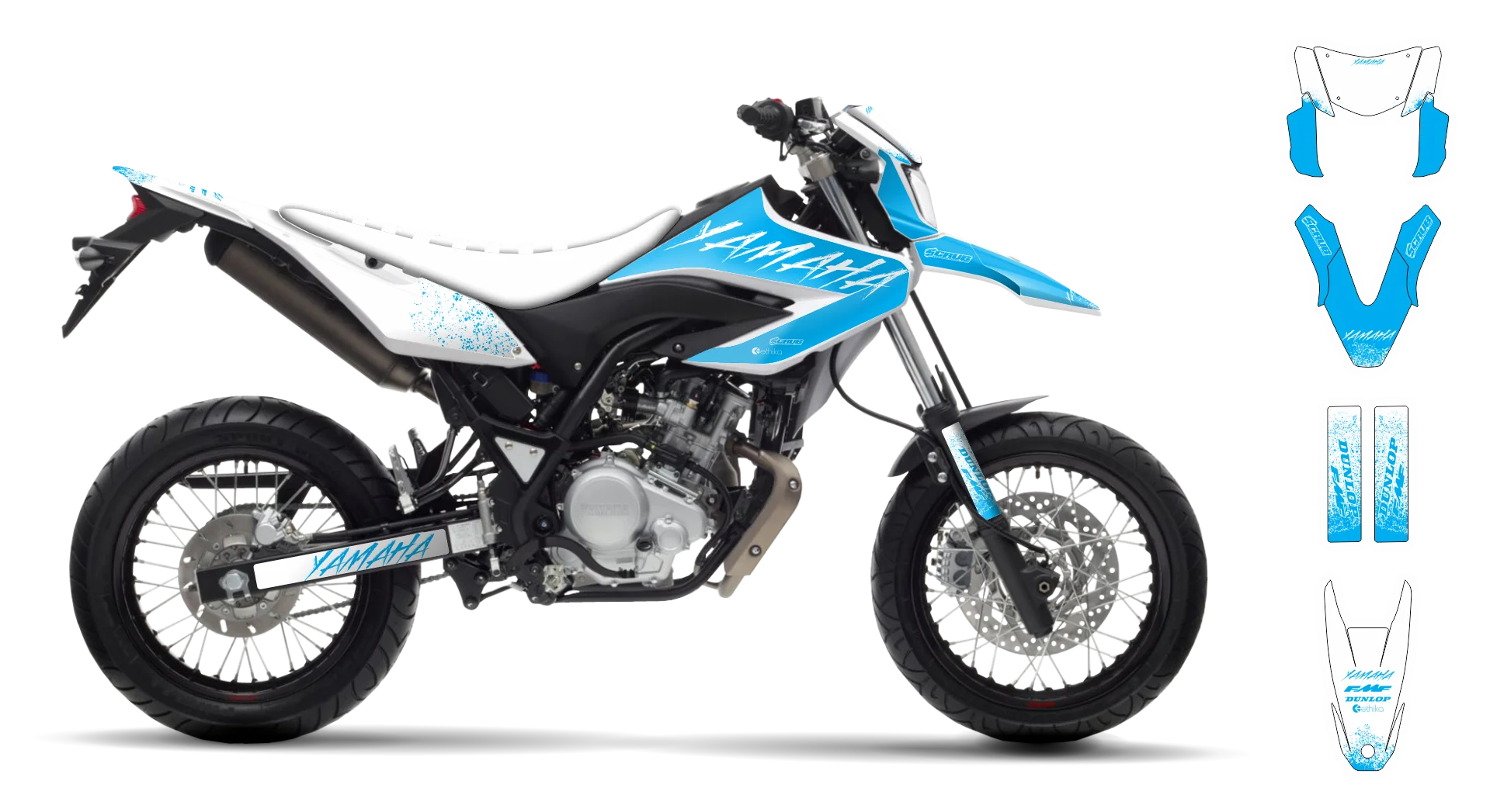 Graphics Kit - Yamaha - WR 125R - 2009-2022 - Hecton - R1