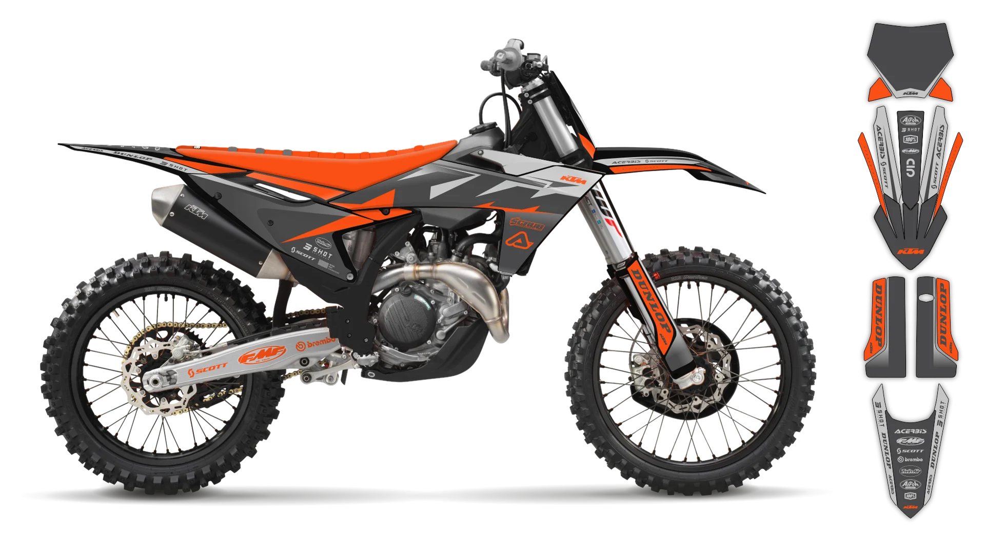 Graphics Kit - KTM - SX SX-F / XC XC-F - 2023-2024 - K19 - R5