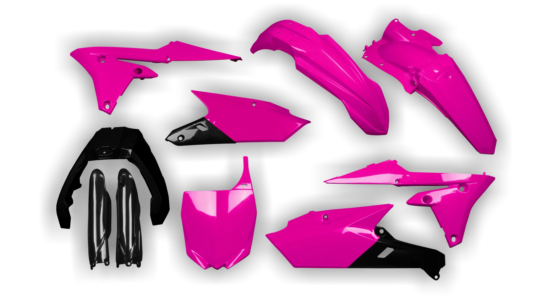 Plastics Kit - Yamaha - YZ250F - 2014-2018 - Full Kit - Pink