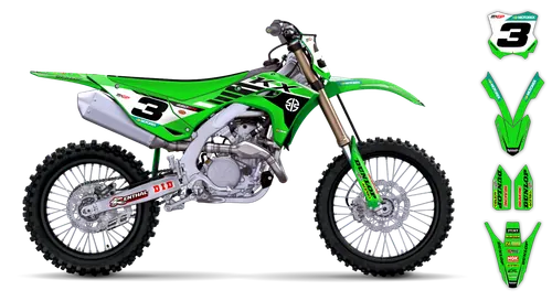 Graphics Kit - Kawasaki - KX 125 - 1994-1995 - Factory Replica 2024 - ST