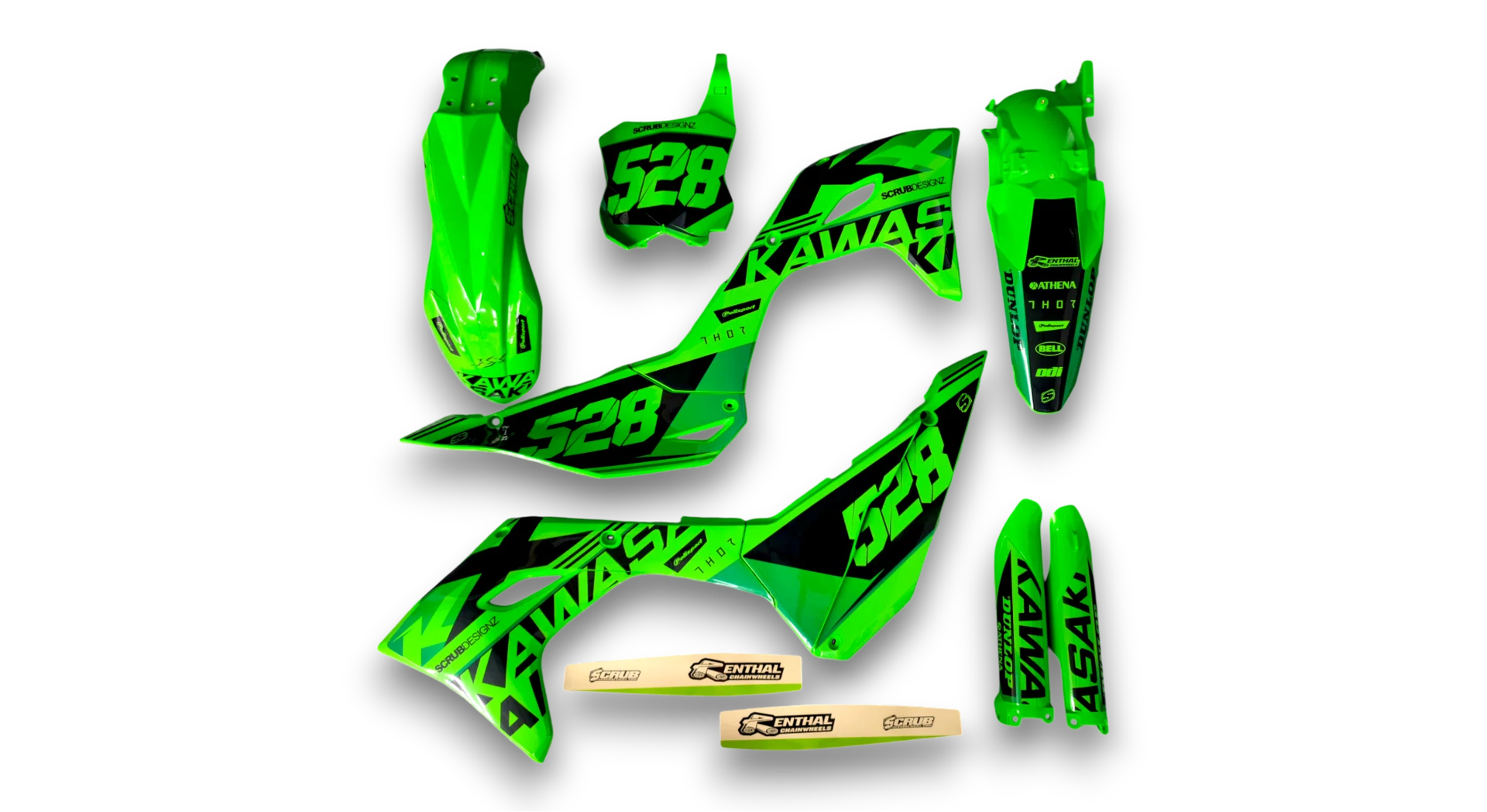 GFP - Kawasaki - KX 450F - 2024-2025 - Green-SE1050-LE