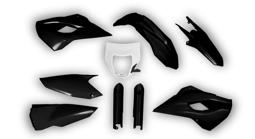 Plastics Kit - Husqvarna 14-> TE-FE Series - 2015 - Full Kit - Black inc Mask