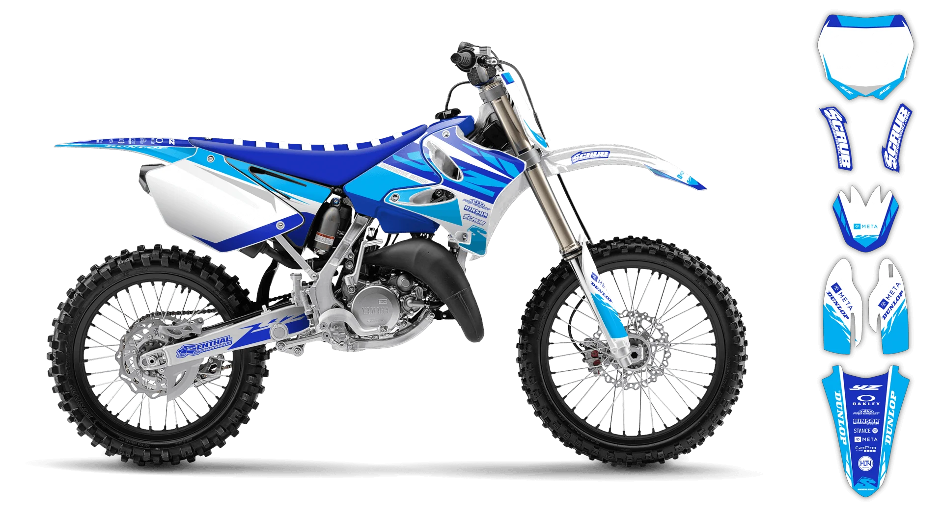Graphics Kit - Yamaha - YZ 125 - 1993-1995 - SE1002 - LE