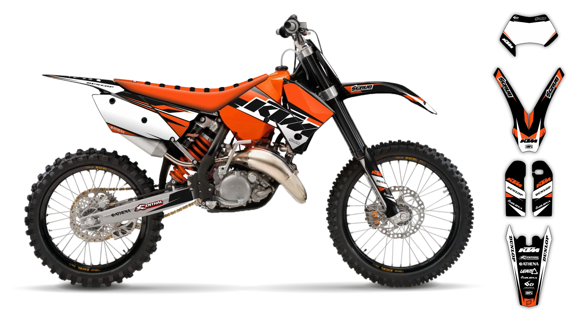 Graphics Kit - KTM - EXC EXC-F / XC-W XCF-W - 2005-2007 - K1 - LE