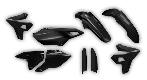 Plastics Kit - Suzuki - DRZ 400 SM Restyle - 1999-2024 - Full Kit - Black Restyle