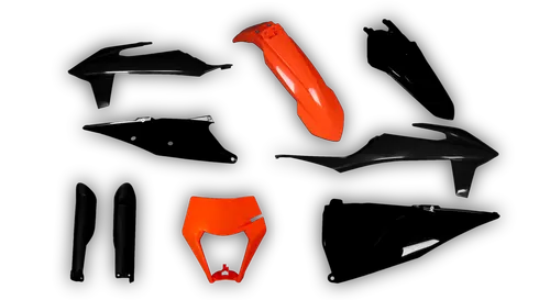 Plastics Kit - KTM - EXC EXC-F / XC-W XCF-W - 2020-2023 - Full Kit - Orange Black