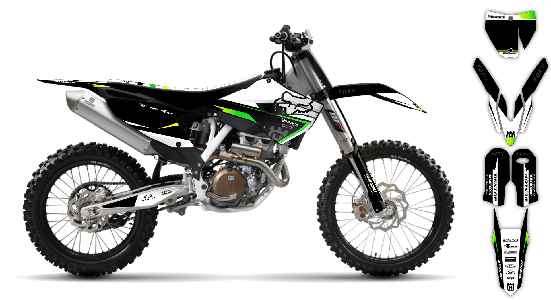 Graphics Kit - Husqvarna 14-> TC-FC-FX Series - 2015 - H-SE1068 - R1