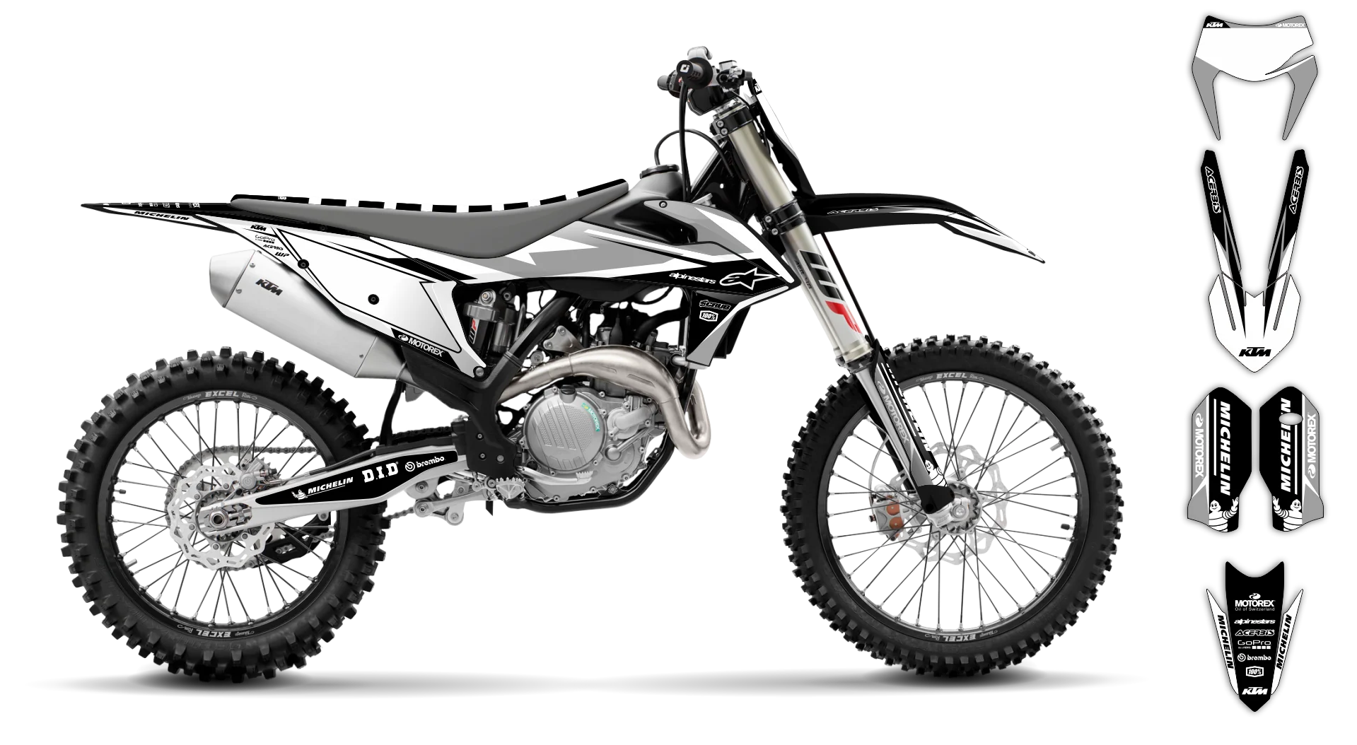 Graphics Kit - KTM - EXC EXC-F / XC-W XCF-W - 2020-2023 - K-SE1098 - R4