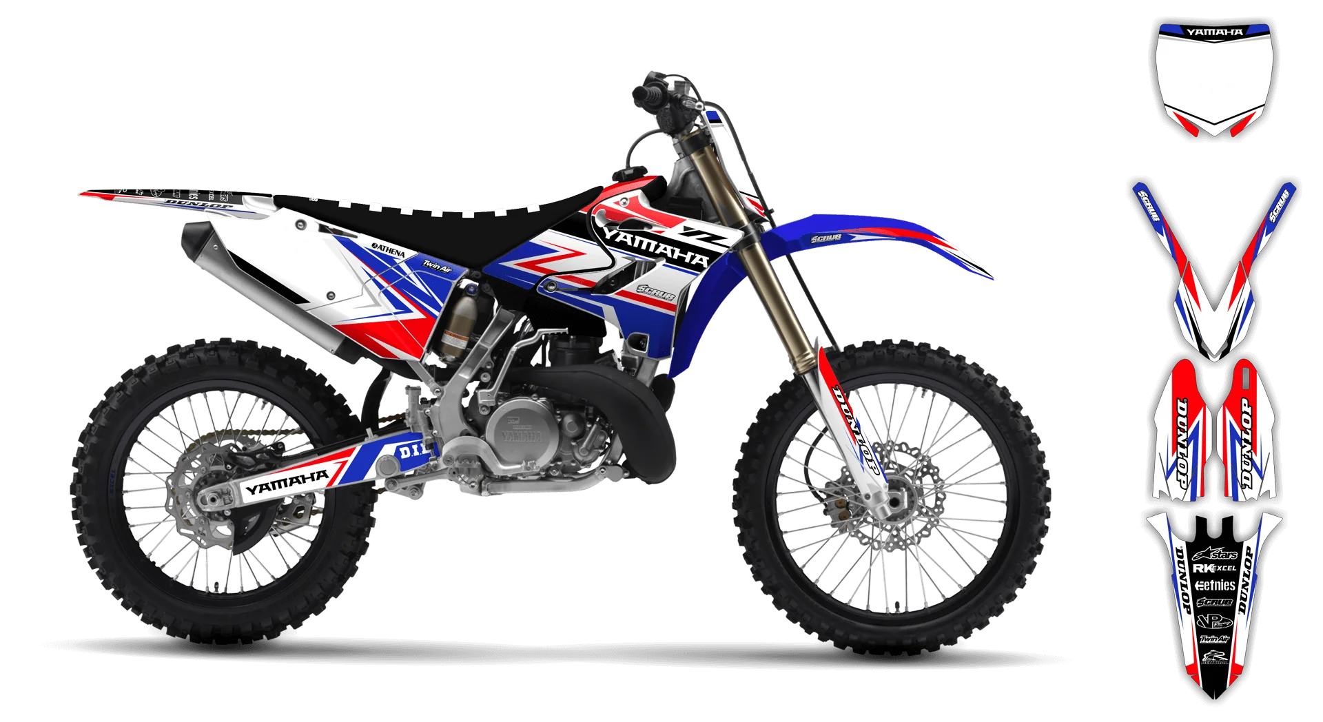 Graphics Kit - Yamaha - YZ 125-250 Revolution - 2005-2007 - Evolution - LE